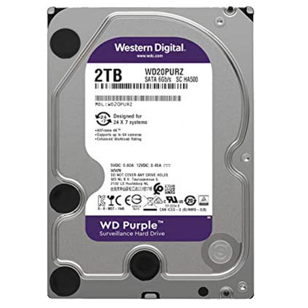 Western Digital 2TB Purple Surveillance Hard Disk