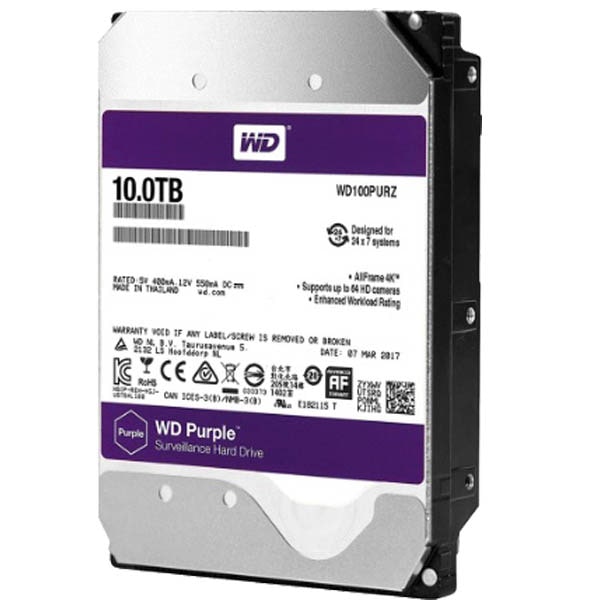 Western Digital 10TB Purple Surveillance HDD