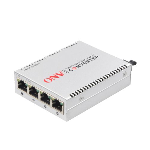 ONV 0110S-SCX-S4-B 10 to 100Mbps 5 Port Single Mode Single Fiber Media Converter