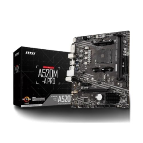 MSI A520M-A Pro AM4 AMD Micro ATX Motherboard