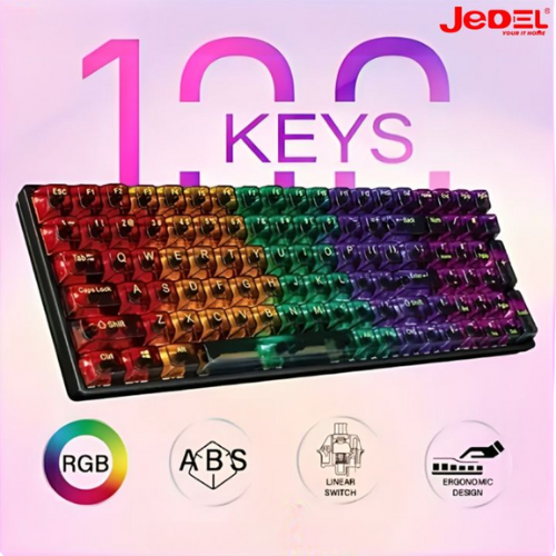 Jedel KL-122 Transparent RGB Mechanical Keyboard