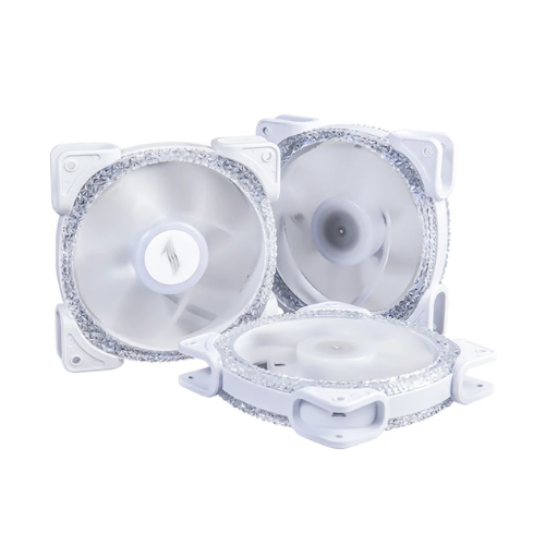 1STPLAYER M1-D ARGB 3 in 1 Combo Casing Fan White with Controller and Hub