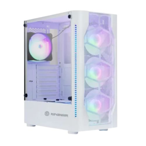 Revenger HAWA Mid Tower ATX RGB White Gaming Case