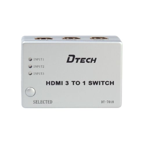 DTech DT 7018 3 In 1 Out HDMI Switch